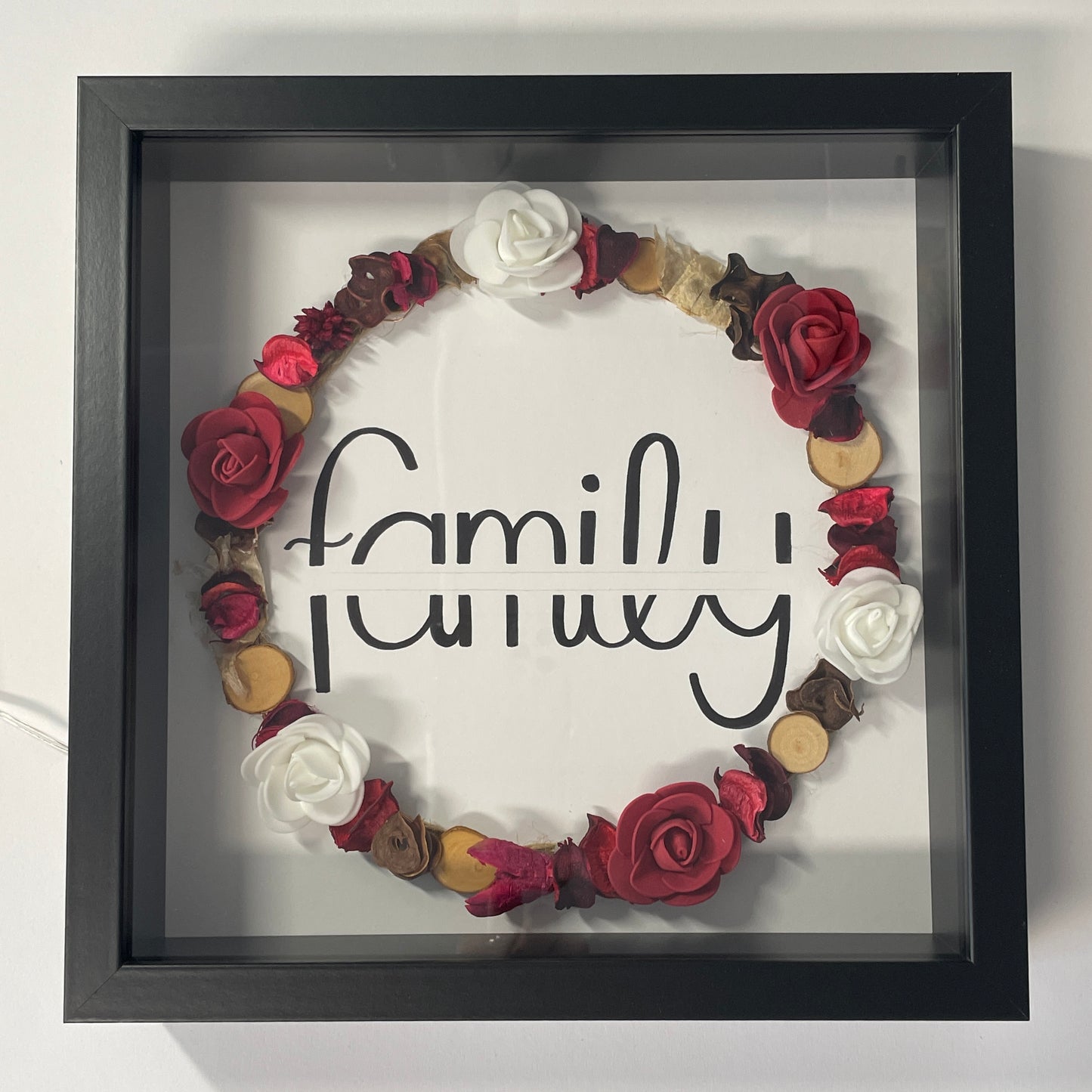 Handlettering "family" (Kranz Rose)