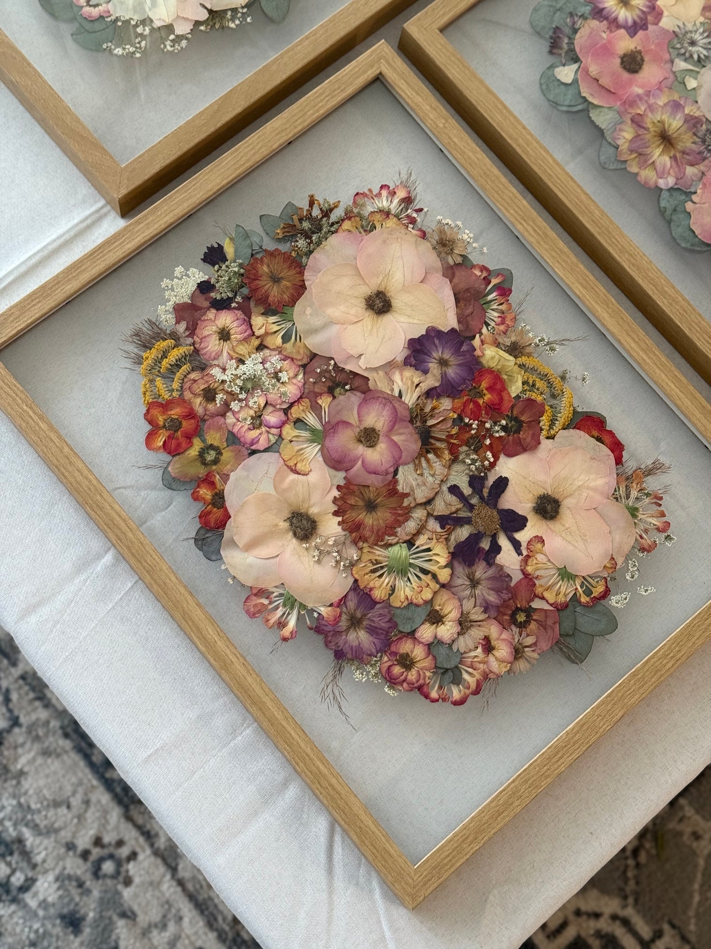 Brautstrauß-Verewigung im Rahmen